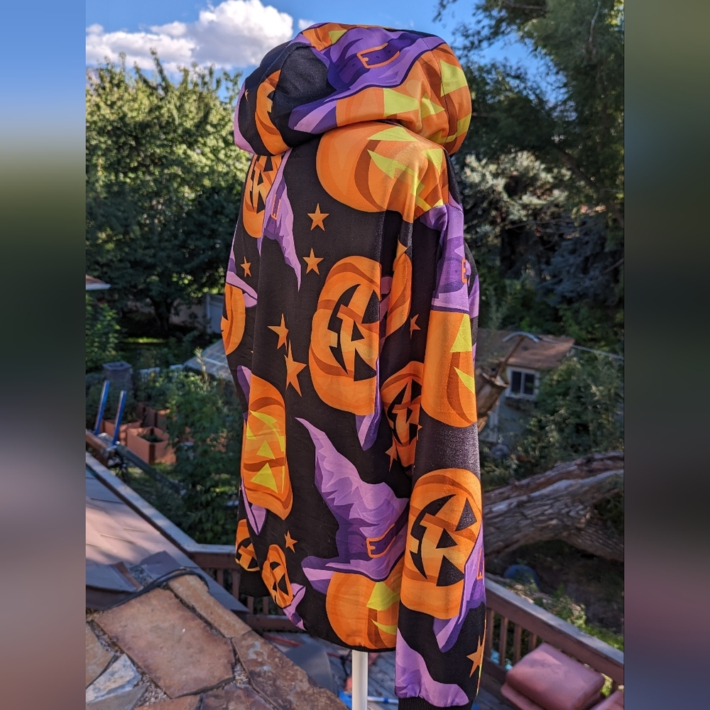 Brand New Adult Medium Unisex Pumpkin pullover hoodie. - Picture 5 of 10